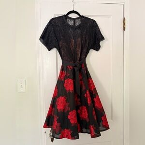 NWOT - Byron Lars Castillian Rose dress size 6 / 8